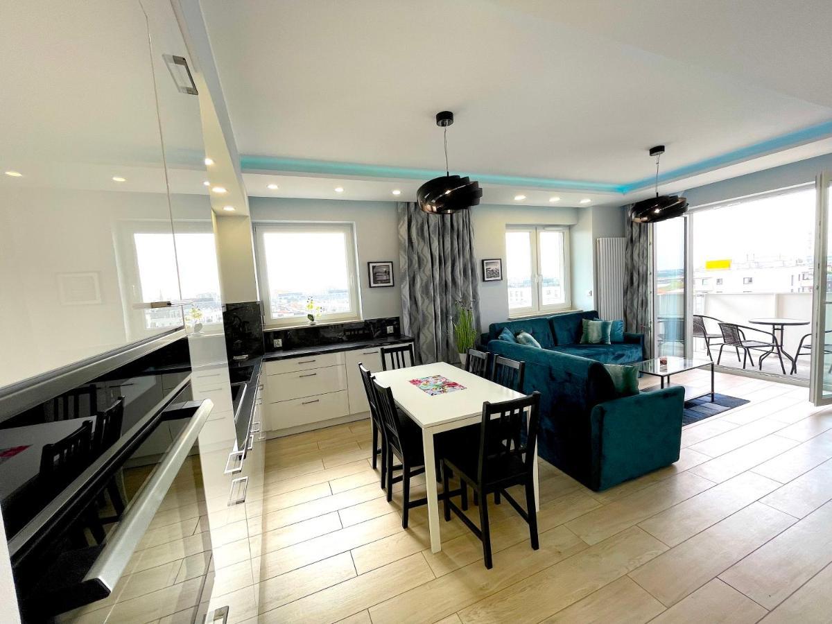 Apartament Z Tarasem I Widokiem Na Odre Wroclaw Dış mekan fotoğraf
