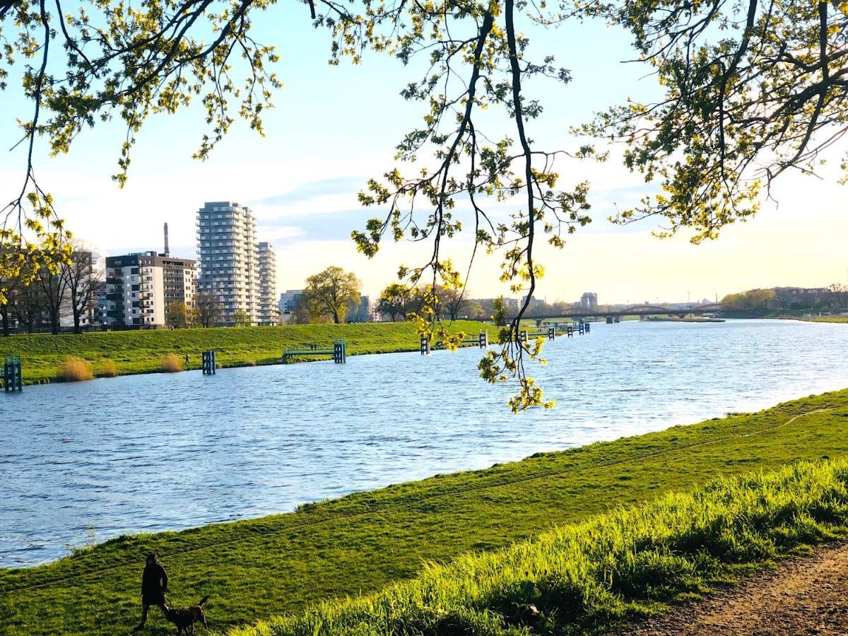 Apartament Z Tarasem I Widokiem Na Odre Wroclaw Dış mekan fotoğraf