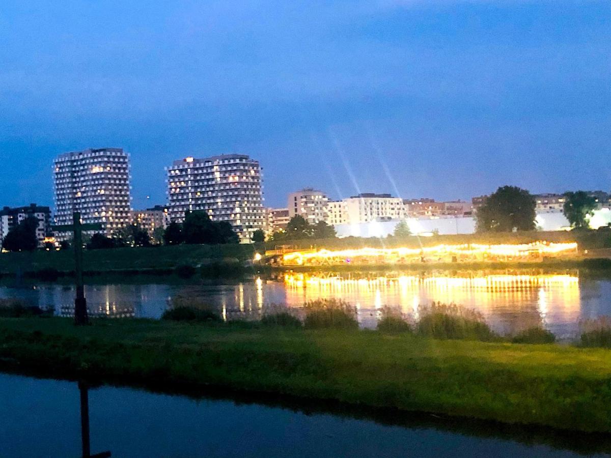 Apartament Z Tarasem I Widokiem Na Odre Wroclaw Dış mekan fotoğraf