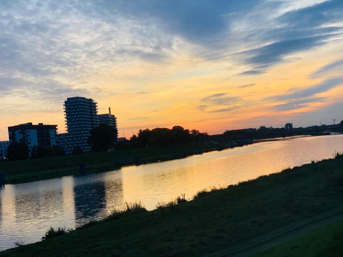 Apartament Z Tarasem I Widokiem Na Odre Wroclaw Dış mekan fotoğraf